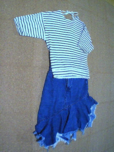 ８６）790円バックリボンボーダートップス