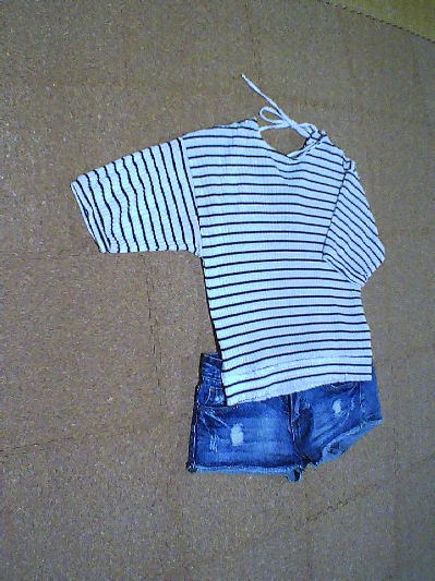 ８６）790円バックリボンボーダートップス