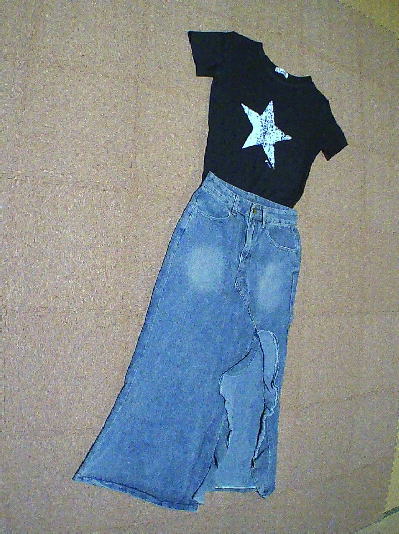 90)6,853円マーメイドデニムスカートDタイプ