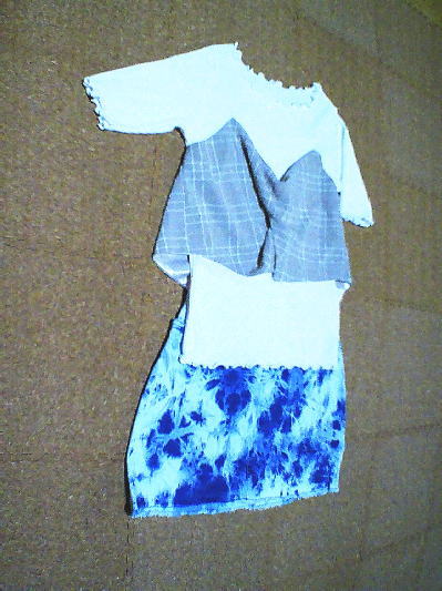 ９１）501円マーブルデニムスカート