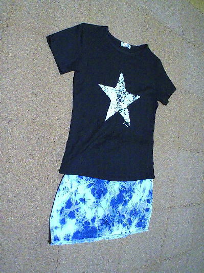 ９１）501円マーブルデニムスカート