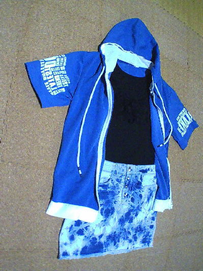 ９１）501円マーブルデニムスカート