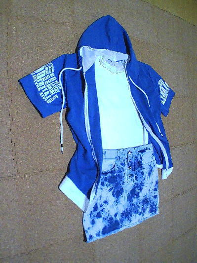 ９１）501円マーブルデニムスカート