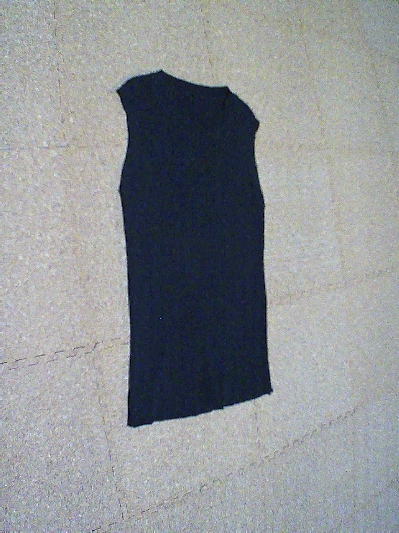 ９６）296円サマーニット・ノースリ黒