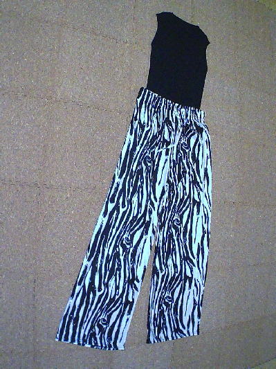 ９６）296円サマーニット・ノースリ黒