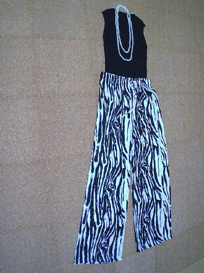 ９６）296円サマーニット・ノースリ黒