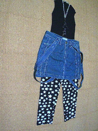 ９６）296円サマーニット・ノースリ黒