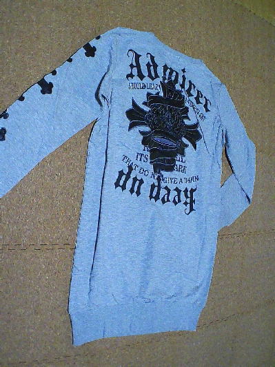 99)360円グレーのトレーナーワンピ