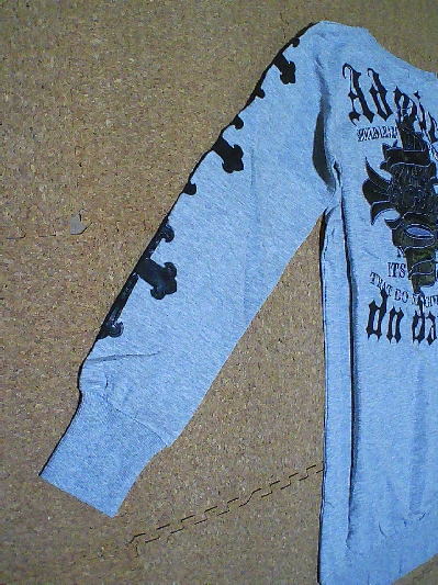 99)360円グレーのトレーナーワンピ