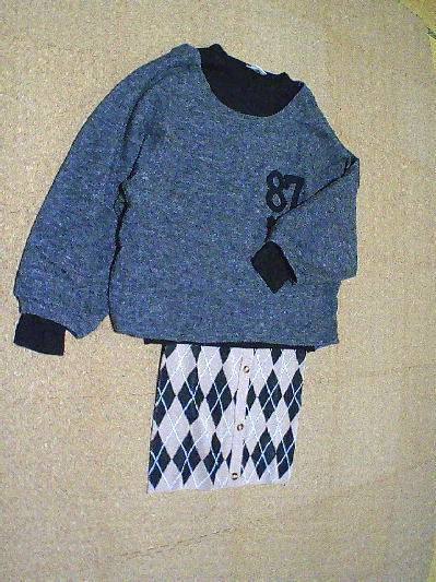 103)402円アーガイル柄ミニスカート