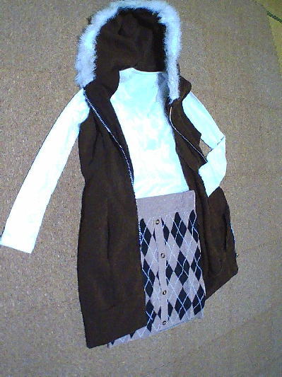 103)402円アーガイル柄ミニスカート