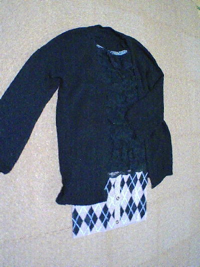 103)402円アーガイル柄ミニスカート