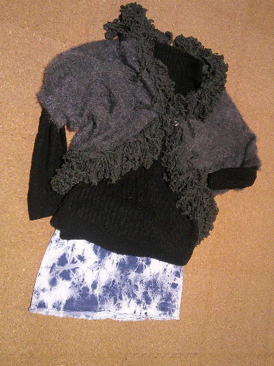 105）501円マーブルデニムスカート２