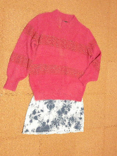 107)500円ラメ入りピンクセーター