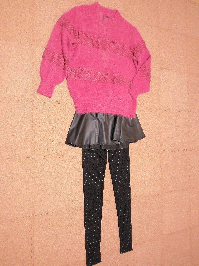 107)500円ラメ入りピンクセーター