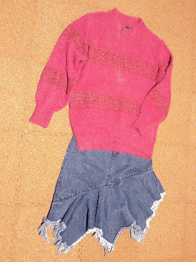 107)500円ラメ入りピンクセーター