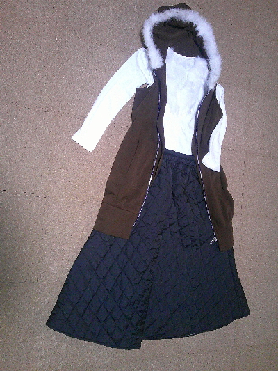 112)1,380円ダウンのマキシ丈スカート