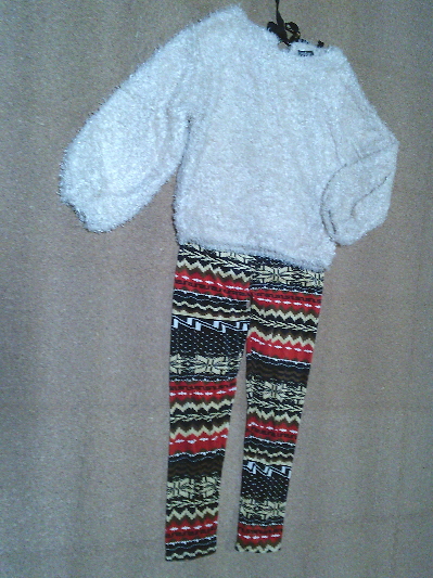 113)825円エスニック柄レギンス