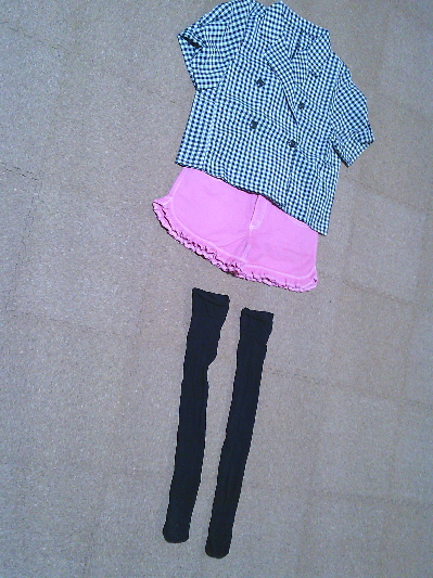 114）550円ギンガムチェックジャケット