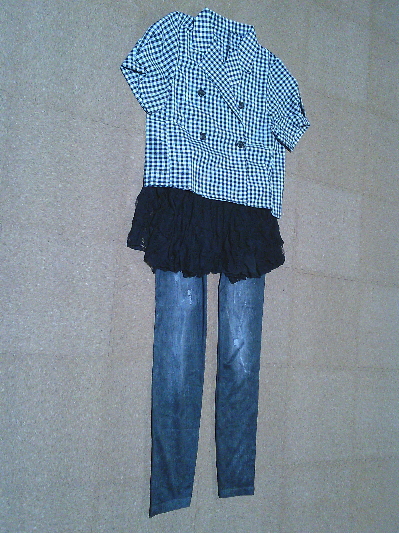 115)550円ギンガムチェックジャケット2