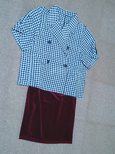 115)550円ギンガムチェックジャケット2