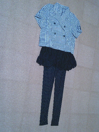 115)550円ギンガムチェックジャケット2