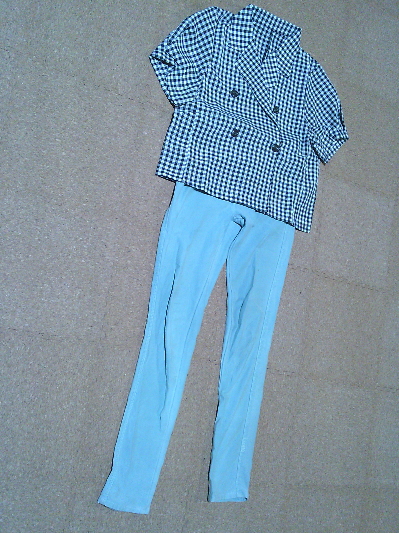 115)550円ギンガムチェックジャケット2