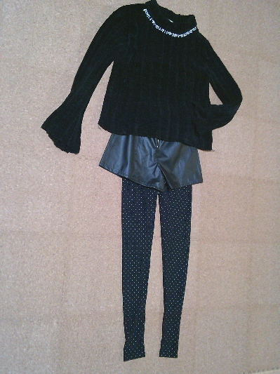 118)829円レザーのショートパンツ