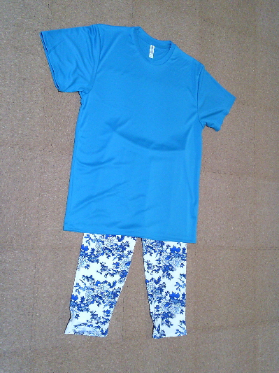 134)365円大きいサイズTシャツ・ブルー