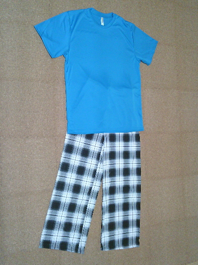 134)365円大きいサイズTシャツ・ブルー