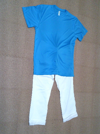 135)365円大きいサイズTシャツ・ブルー2