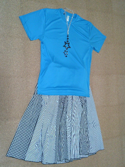 135)365円大きいサイズTシャツ・ブルー2