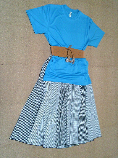 135)365円大きいサイズTシャツ・ブルー2