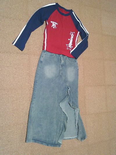 139）578円スターサイドライン・ロングTシャツ２