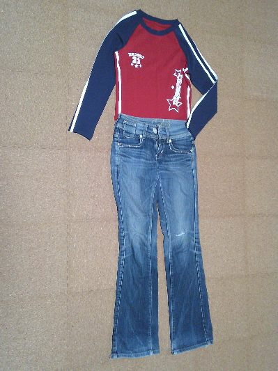 139）578円スターサイドライン・ロングTシャツ２