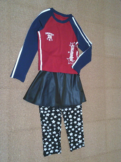 139）578円スターサイドライン・ロングTシャツ２