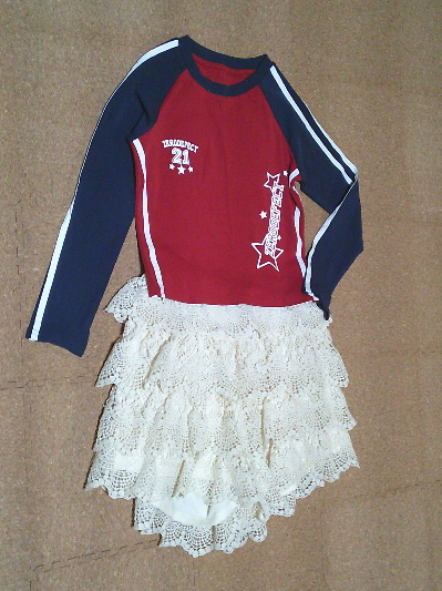 139）578円スターサイドライン・ロングTシャツ２