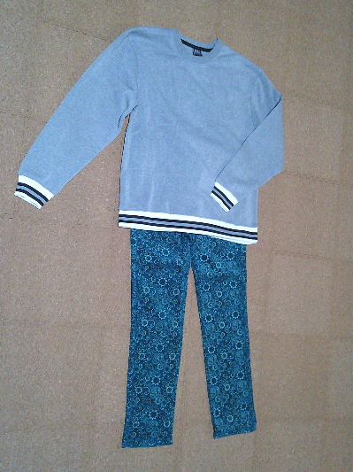 142）649円ベイズリー柄ストレッチパンツ