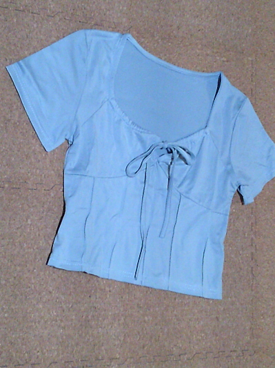 146)660円フロントリボントップス・ライトブルー