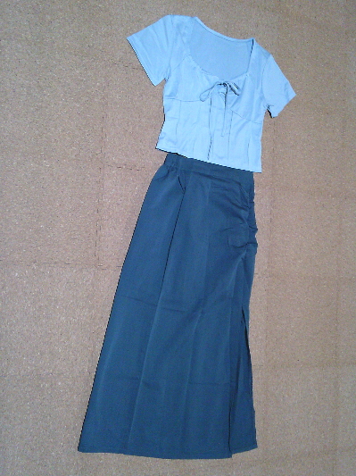 146)660円フロントリボントップス・ライトブルー