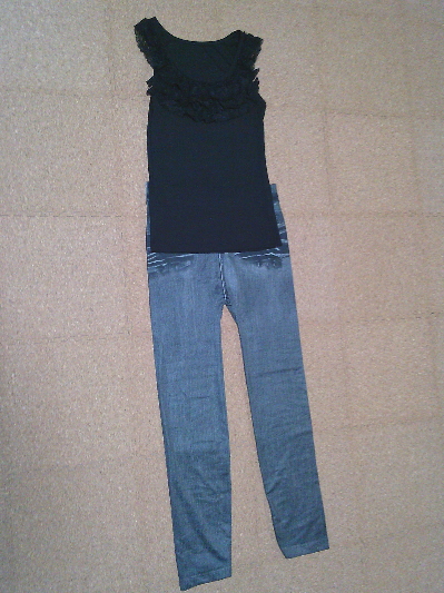 155)デニムレギンス・ハイウエスト2