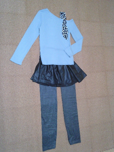 155)デニムレギンス・ハイウエスト2