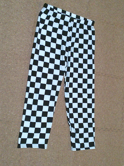 164)940円柄レギンス・チェッカー