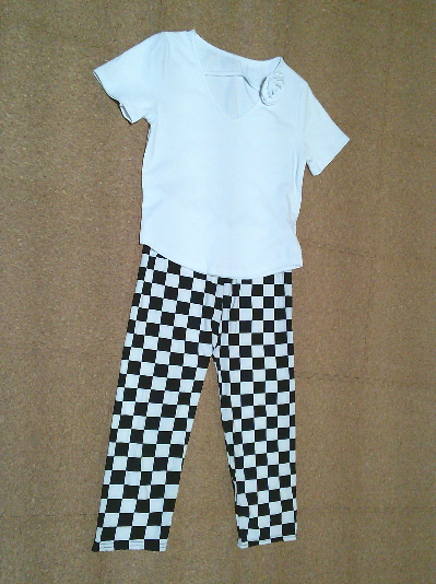 164)940円柄レギンス・チェッカー