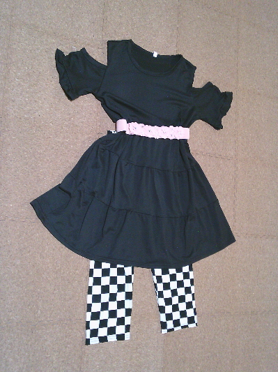 165)940円柄レギンス・チェッカー2