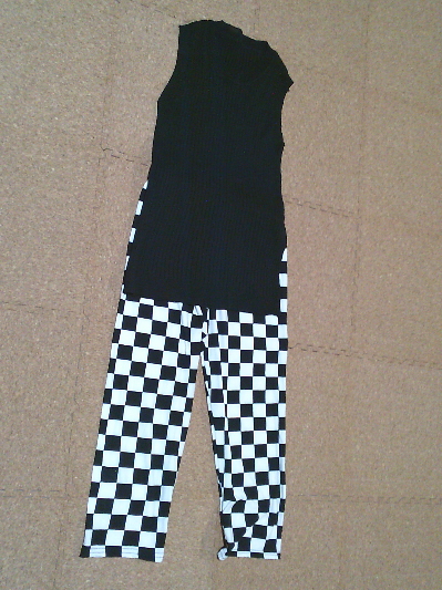 165)940円柄レギンス・チェッカー2