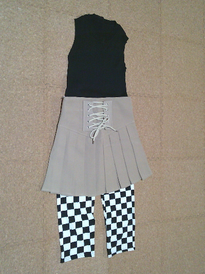 165)940円柄レギンス・チェッカー2