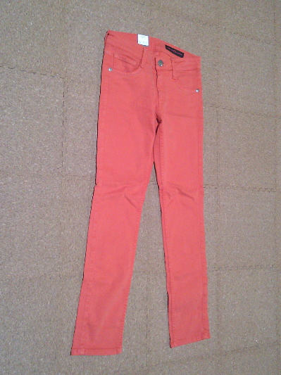 170）649円スキニーパンツ・オレンジ
