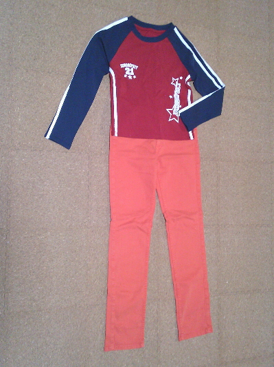 171)649円スキニーパンツ・オレンジ2