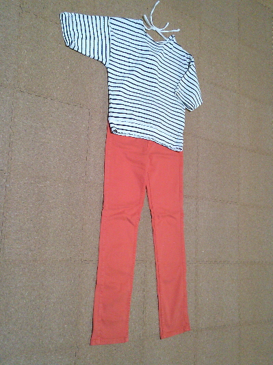 171)649円スキニーパンツ・オレンジ2